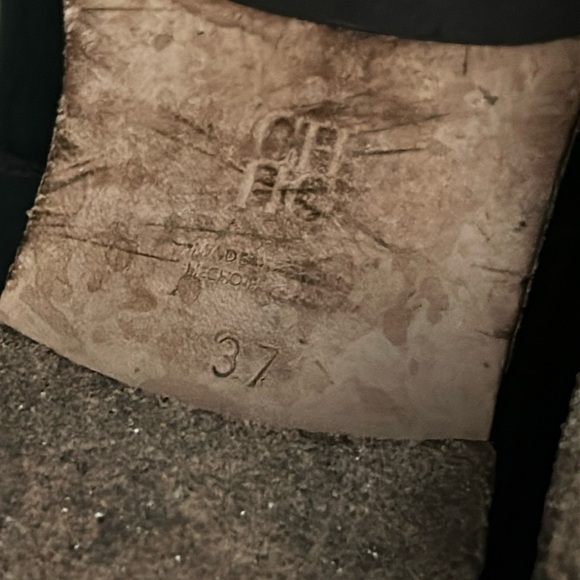 Vintage- Carolina Herrera- Suede Leather Lace Up Boots- 37 - Picture 8 of 10